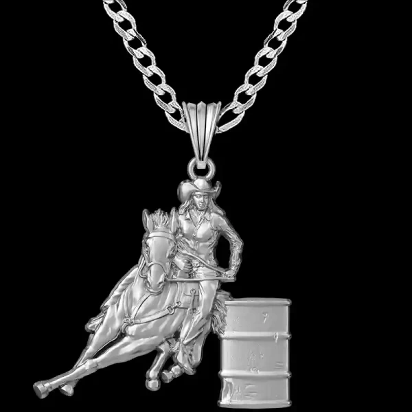 Barrel Racer Pendant